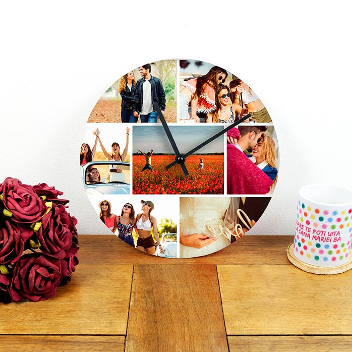 Montre personnalisée avec 7 photos