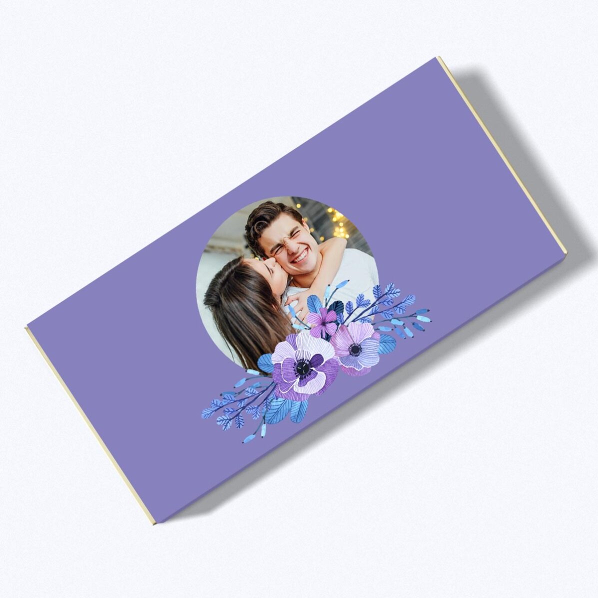 Chocolat personnalisé avec une photo - Flowers