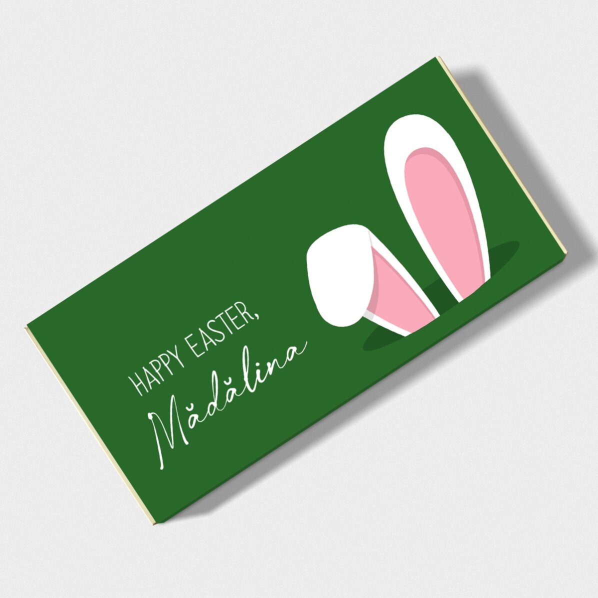 Chocolat personnalisé avec un message - Bunny