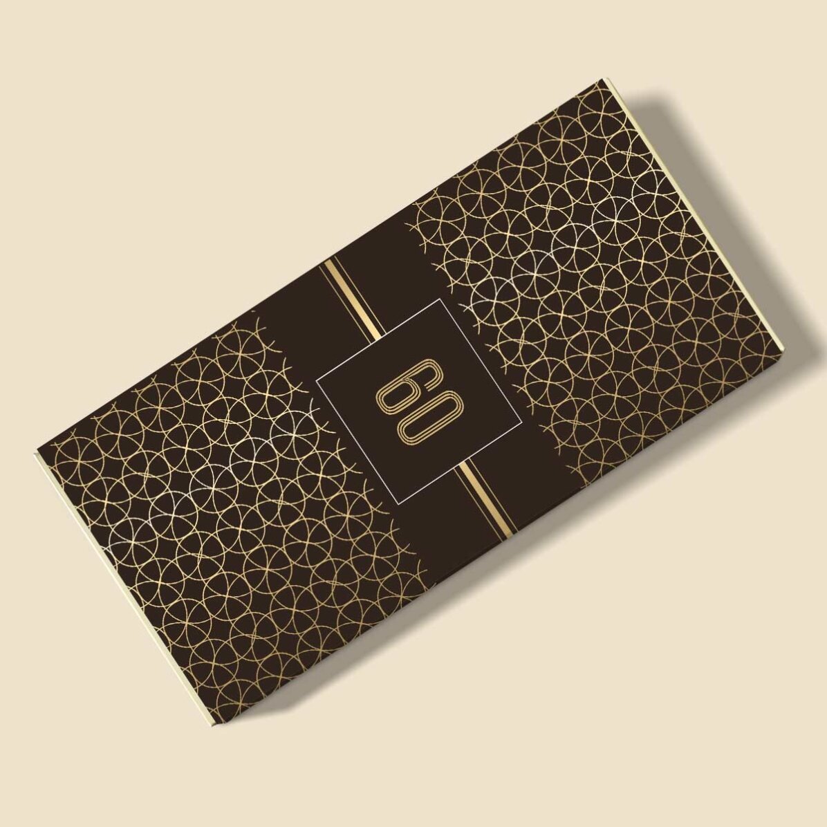 Chocolat personnalisé avec un message pour un anniversaire - Gold