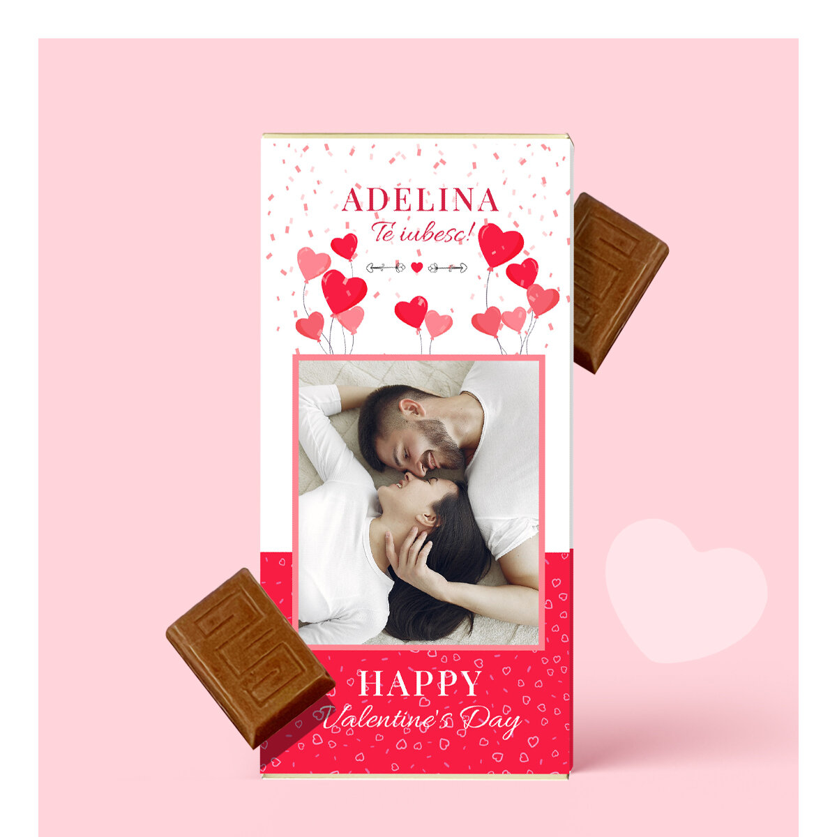Chocolat personnalisé pour la Saint-Valentin