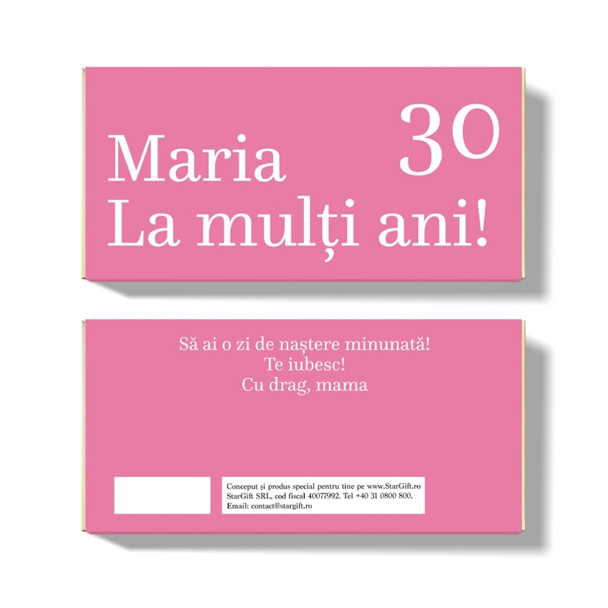 Chocolat personnalisé - Joyeux anniversaire