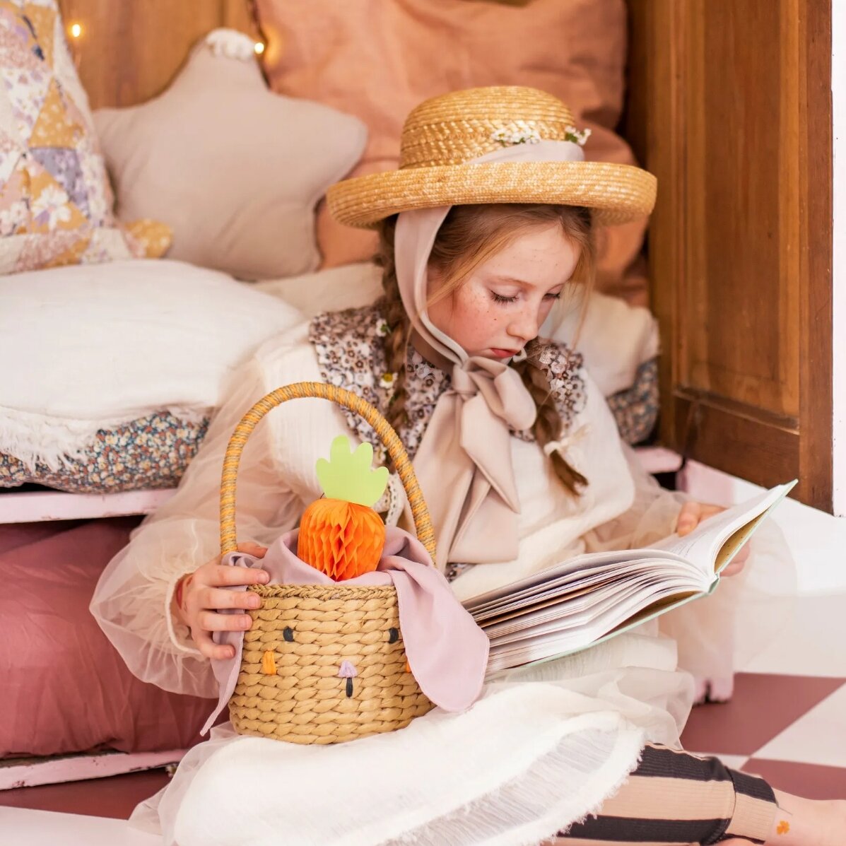 Petit panier de Pâques - Lapin