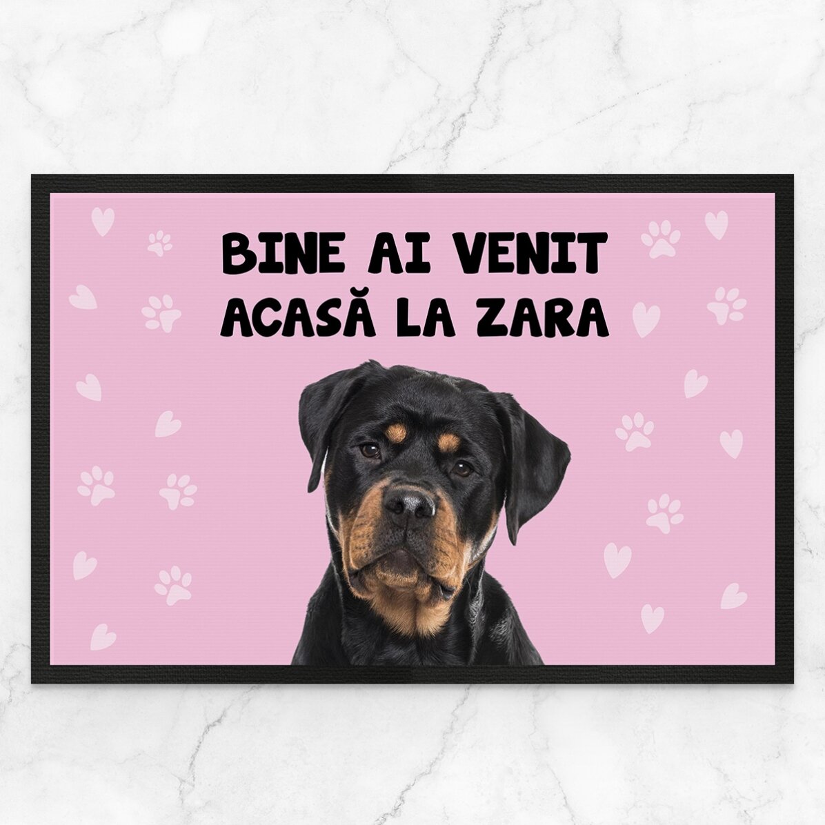 Paillasson personnalisé avec photo et texte - Ton animal de compagnie