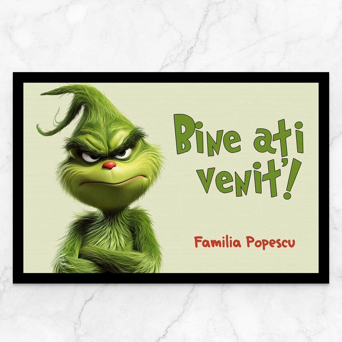 Paillasson personnalisé avec inscription - Grinch