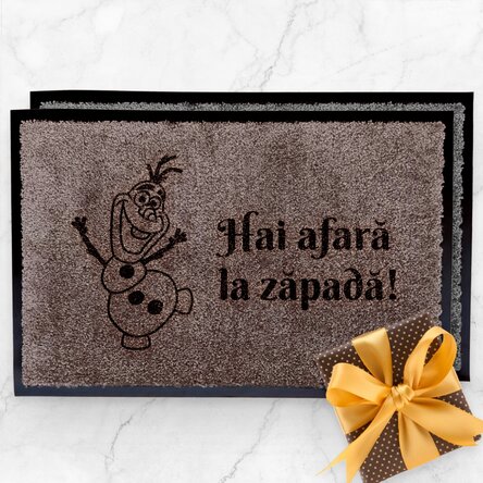 Customised indoor entrance mat - Olaf