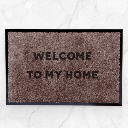Paillasson d'entrée d'intérieur personnalisé - Bienvenue chez moi