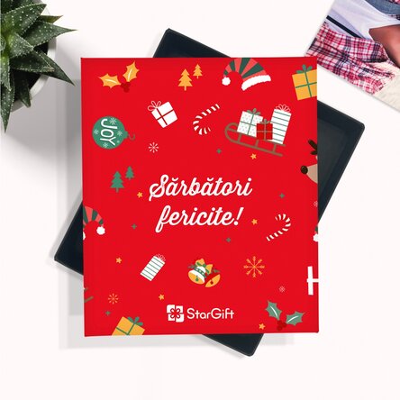 La boîte à souvenirs - 32 photos avec un message - modèle de Noël
