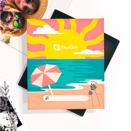 Memory box - 32 photos with message - premium model Summer Time