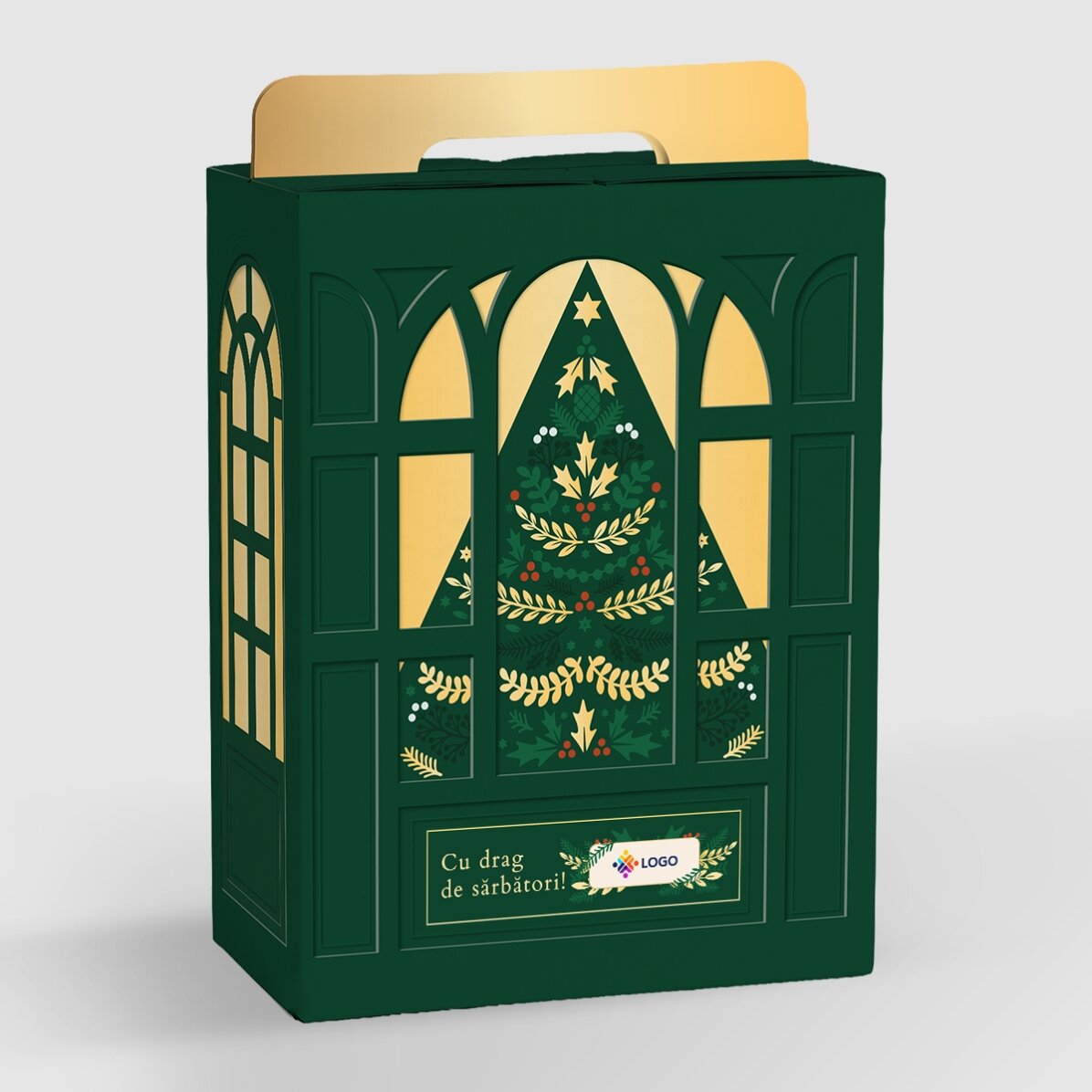 Coffret cadeau - Édition de Noël avec des produits personnalisés avec un logo et un message
