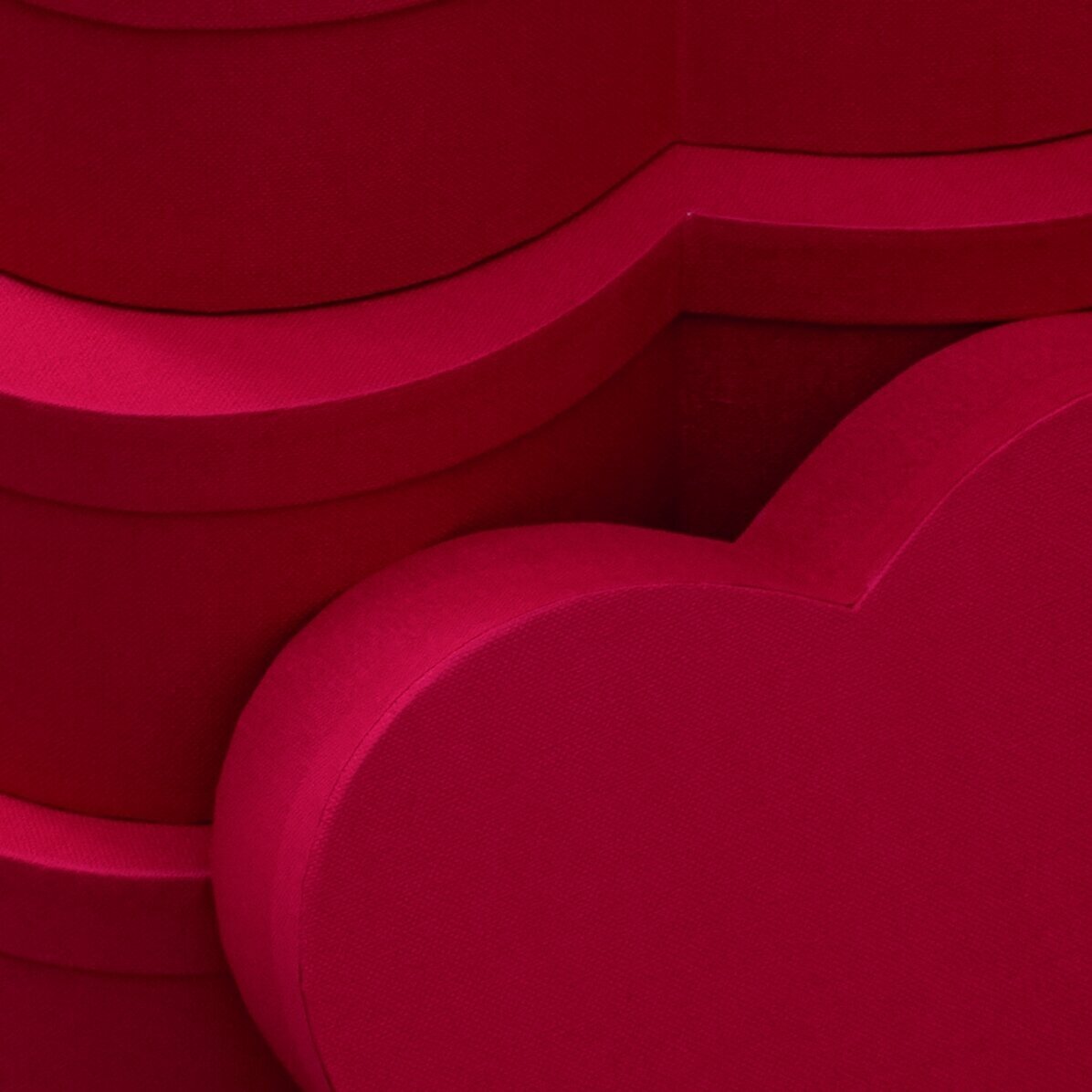 Boîte cadeau en forme de cœur - rouge