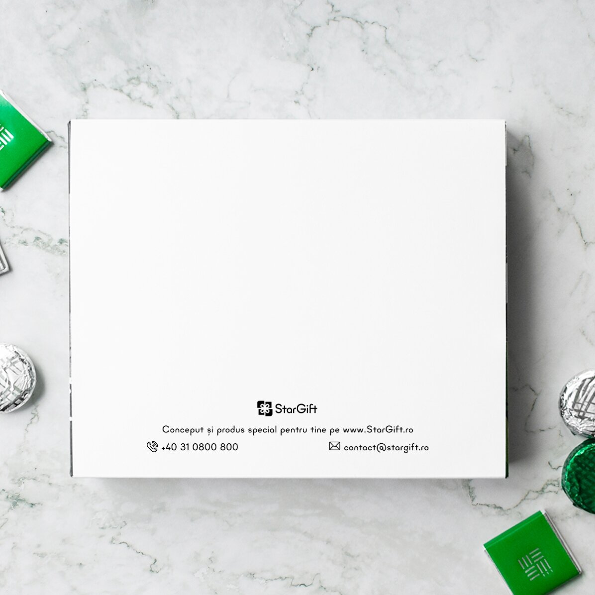 Boîte de bonbons personnalisée avec 20 photos et un texte - « Reasons I love you »
