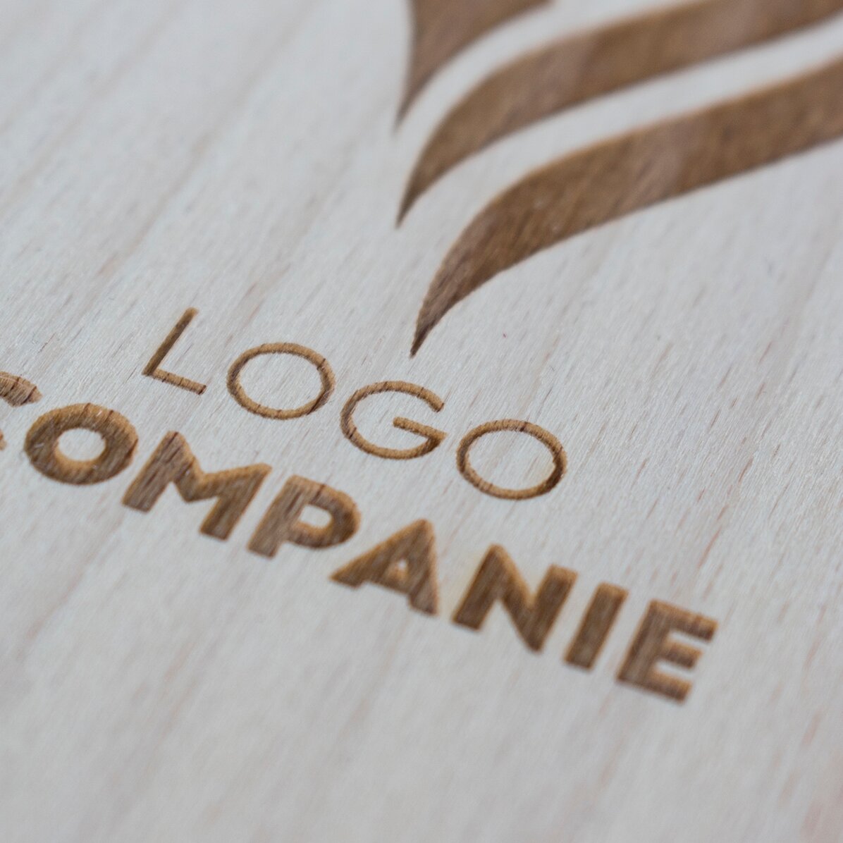 Coffret de vin avec logo et message