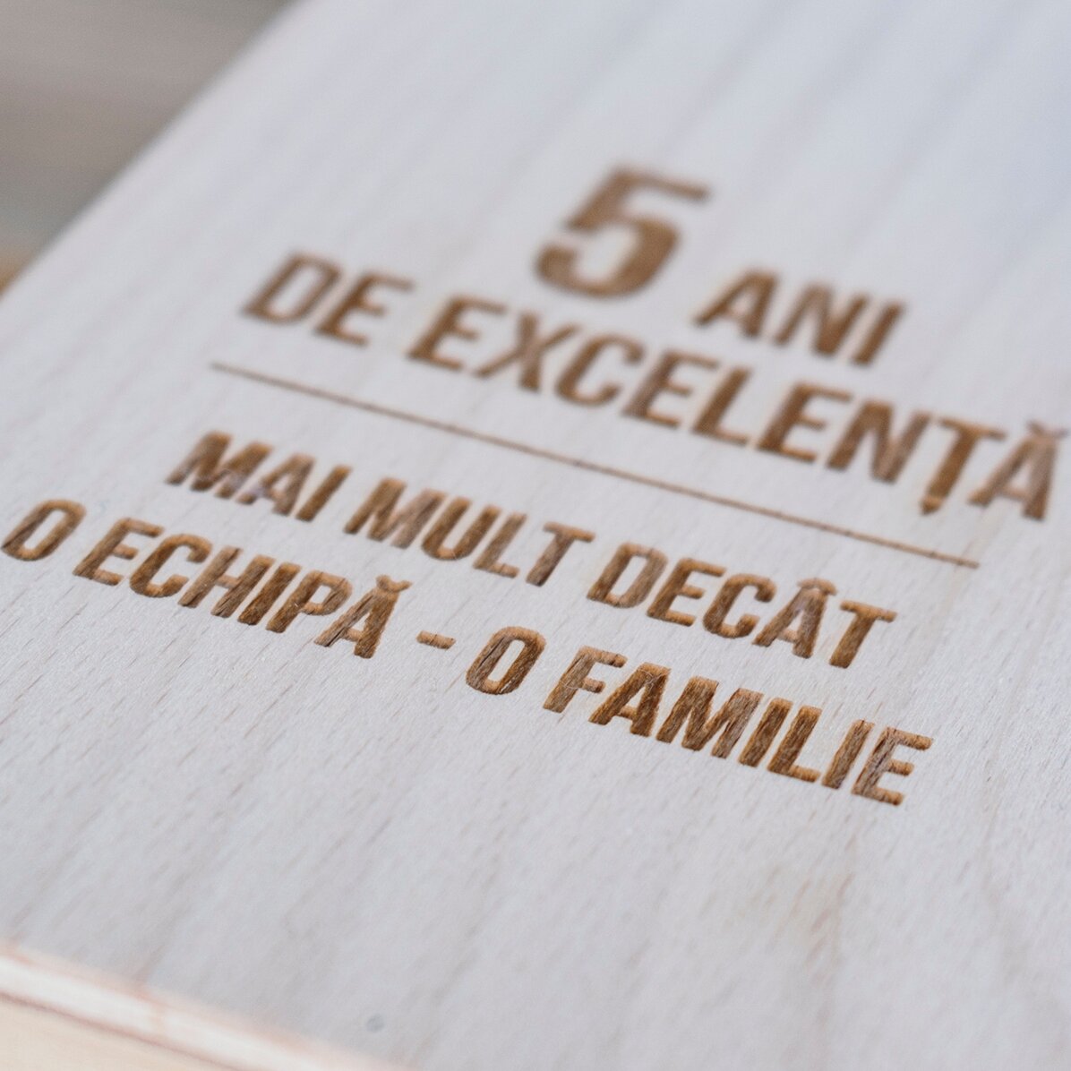 Coffret de vin avec logo et message