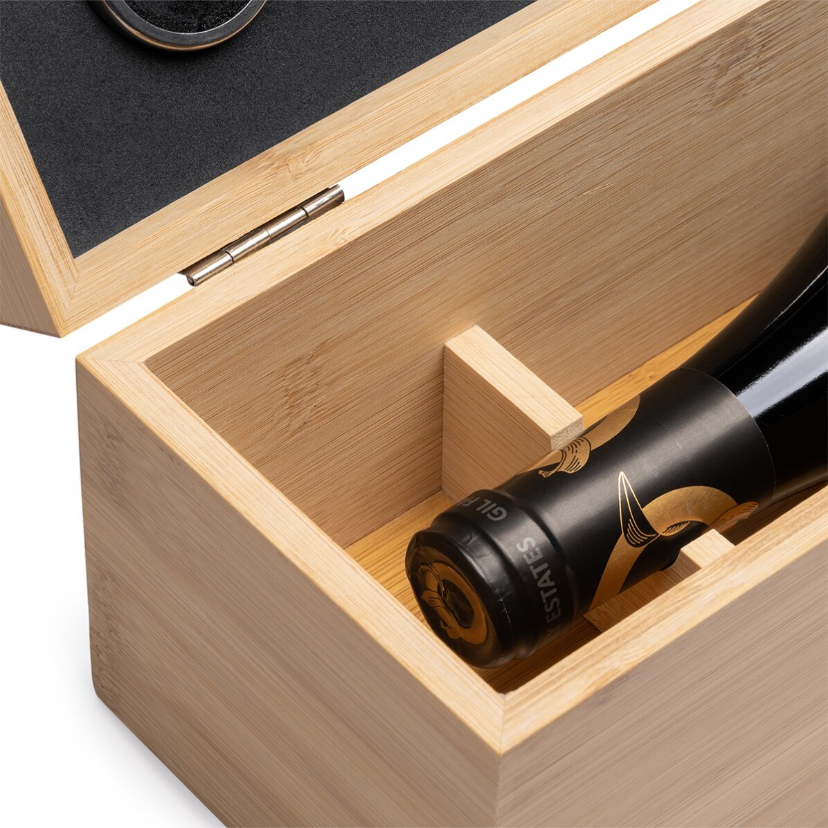 Coffret à vin en bambou avec accessoires