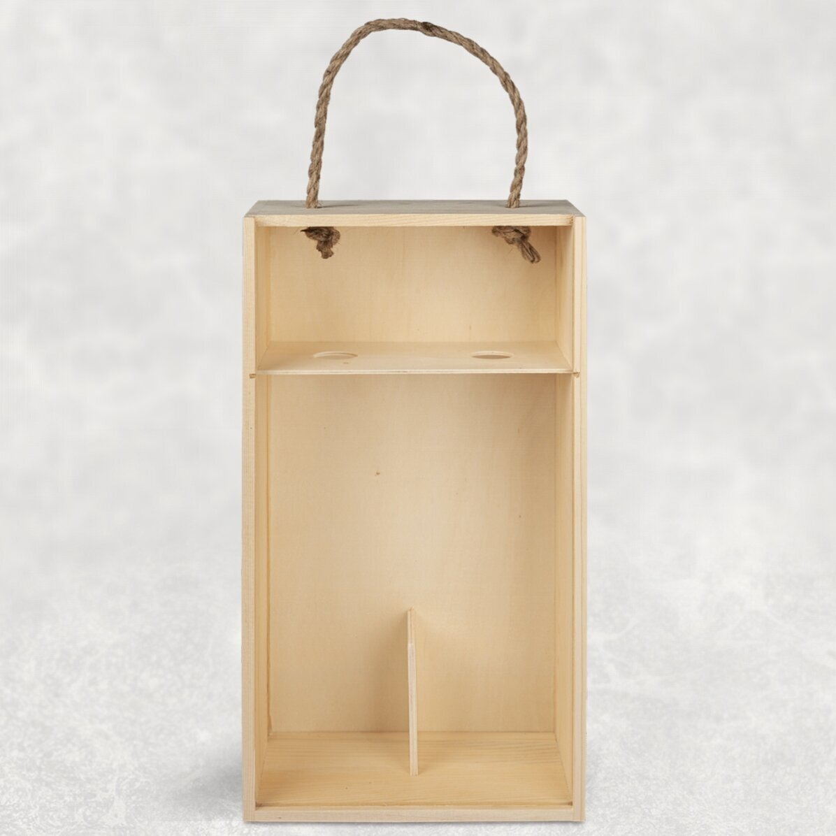 Coffret à vin pour 2 bouteilles, personnalisé avec un message pour les parrains et marraines - Petit