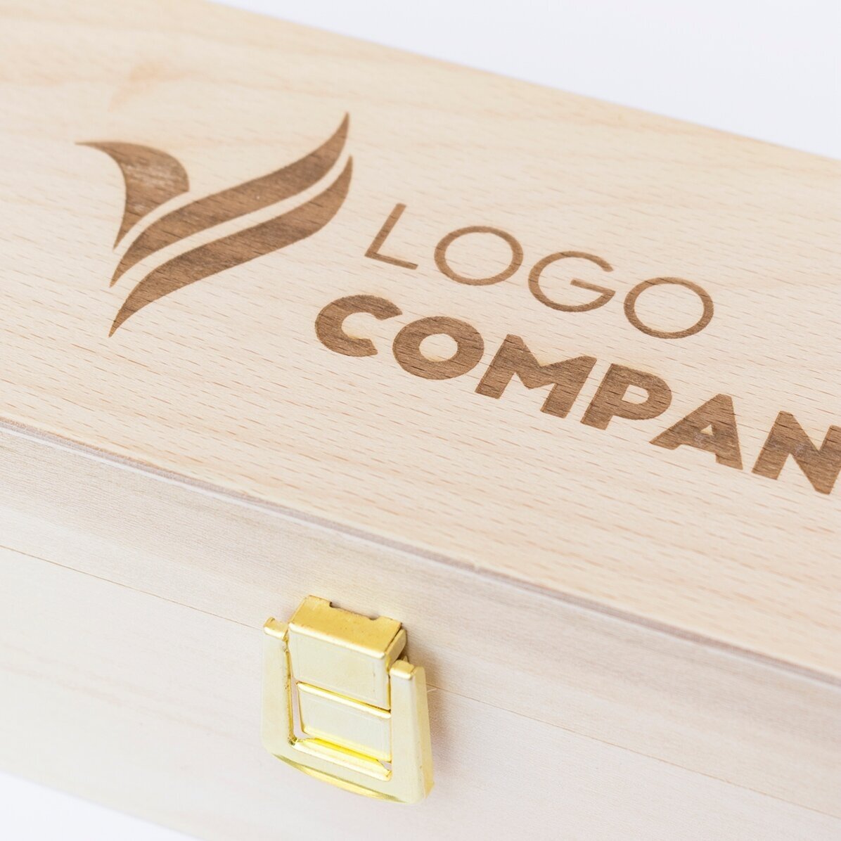Coffret de vin personnalisé avec logo