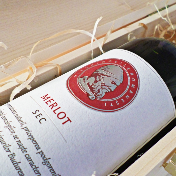 Coffret de vin personnalisé - Bouteille « Happy Birthday »