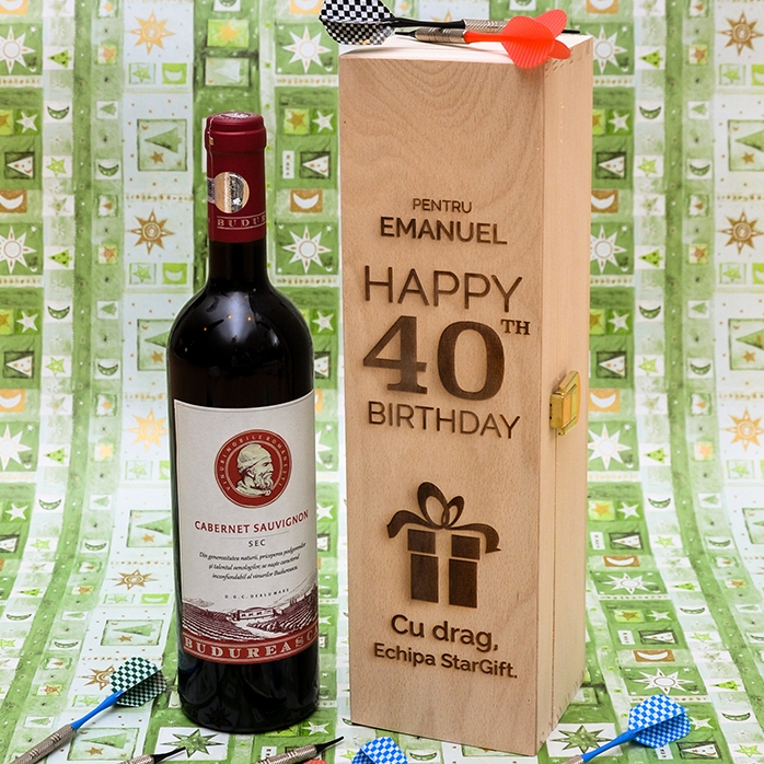 Coffret de vin personnalisé - Cadeau d