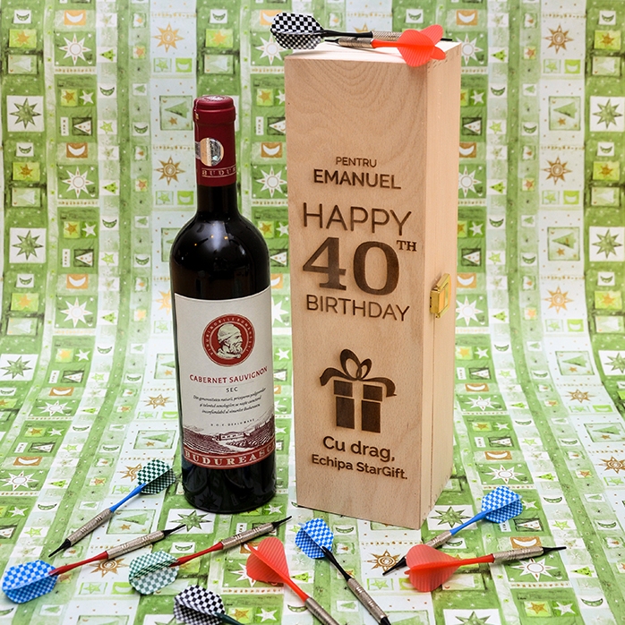 Coffret de vin personnalisé - Cadeau d