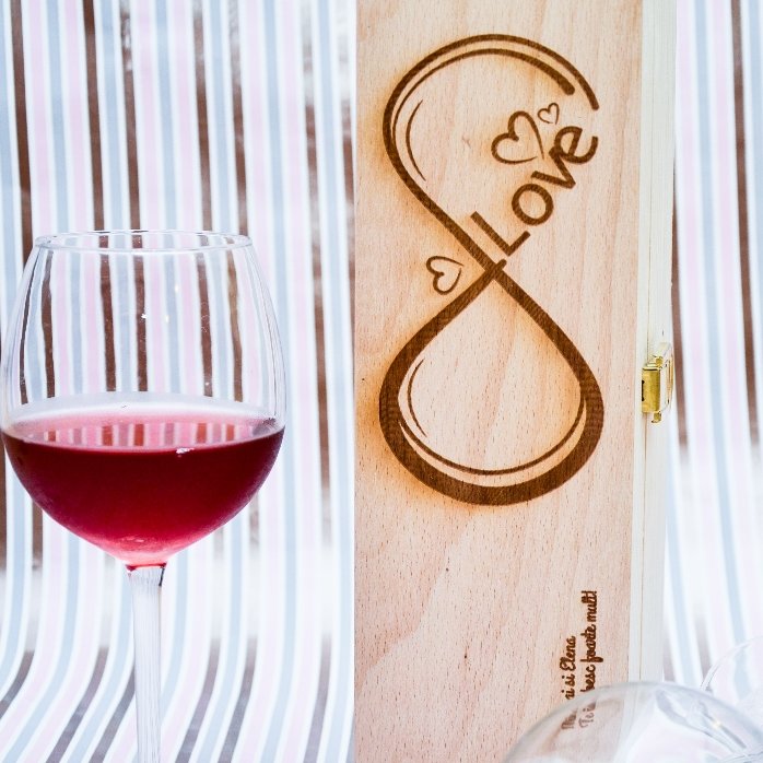 Coffret de vin personnalisé - Infinite Love