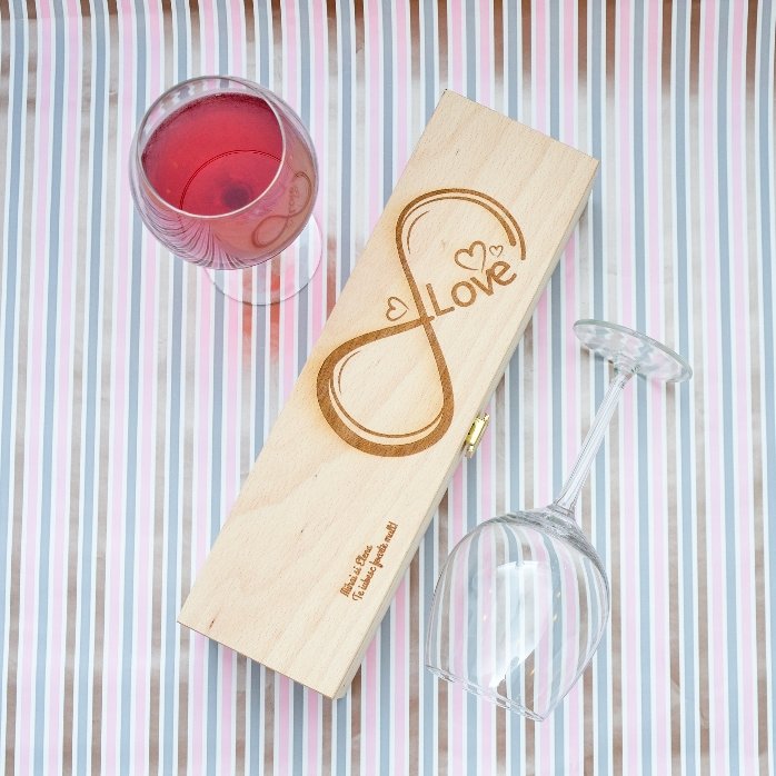 Coffret de vin personnalisé - Infinite Love