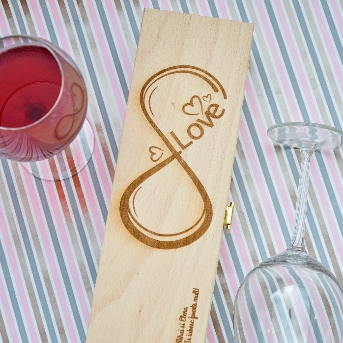 Coffret de vin personnalisé - Infinite Love