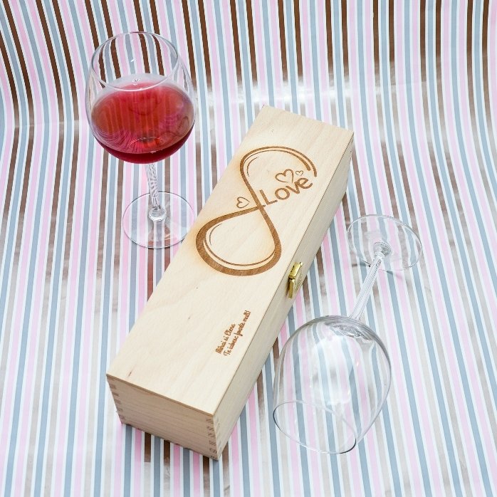 Coffret de vin personnalisé - Infinite Love