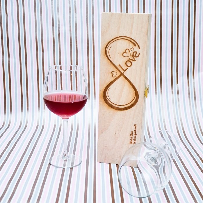Coffret de vin personnalisé - Infinite Love