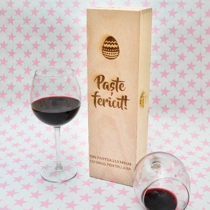 Coffret de vin personnalisé - Joyeuses Pâques