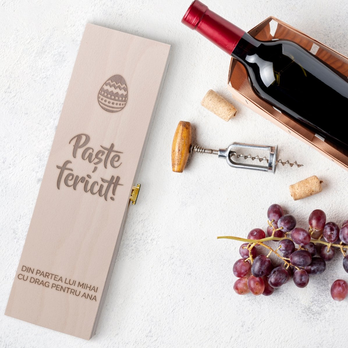 Coffret de vin personnalisé - Joyeuses Pâques
