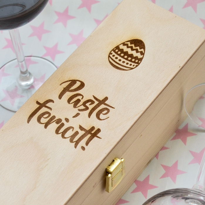 Coffret de vin personnalisé - Joyeuses Pâques