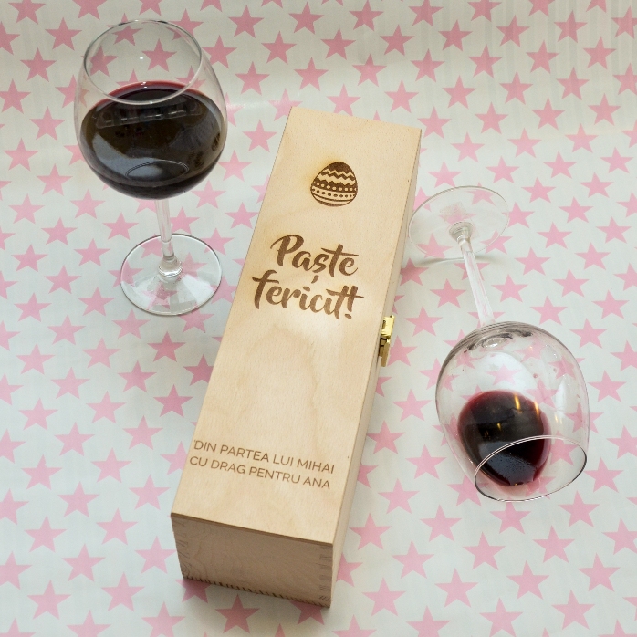 Coffret de vin personnalisé - Joyeuses Pâques