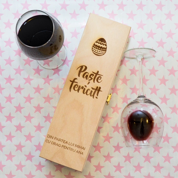 Coffret de vin personnalisé - Joyeuses Pâques