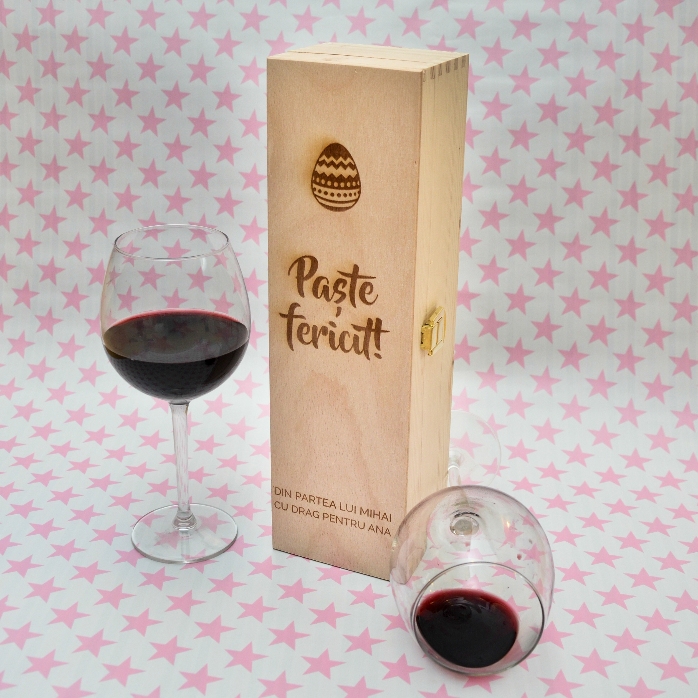 Coffret de vin personnalisé - Joyeuses Pâques