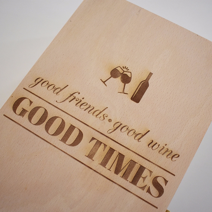 Coffret à vin personnalisé pour deux bouteilles - Good Friends, Good Wine, Good Times