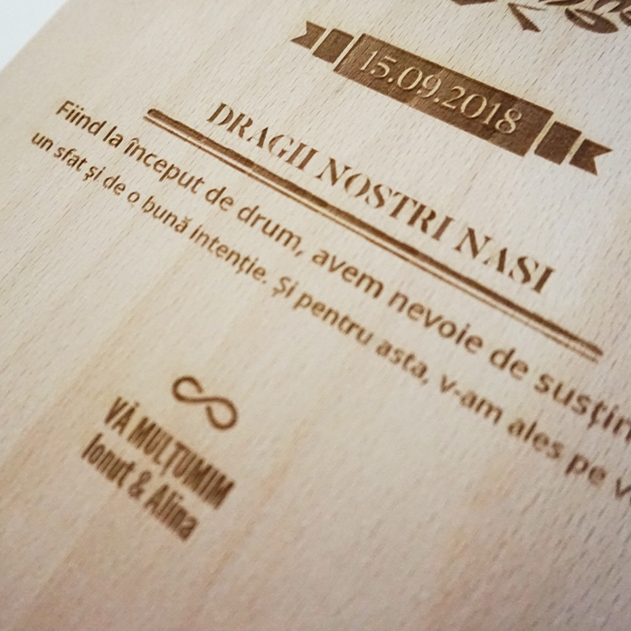 Coffret à vin personnalisé pour deux bouteilles, destiné aux parrains et marraines