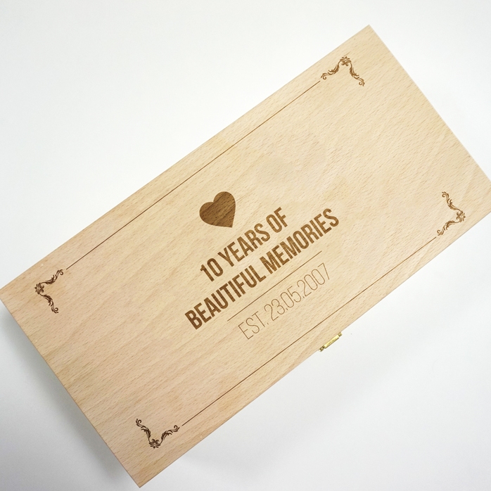 Coffret à vin personnalisé pour deux bouteilles - Years Of Memories