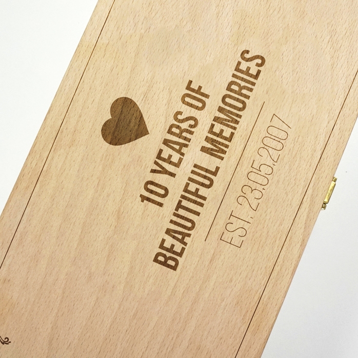 Coffret à vin personnalisé pour deux bouteilles - Years Of Memories