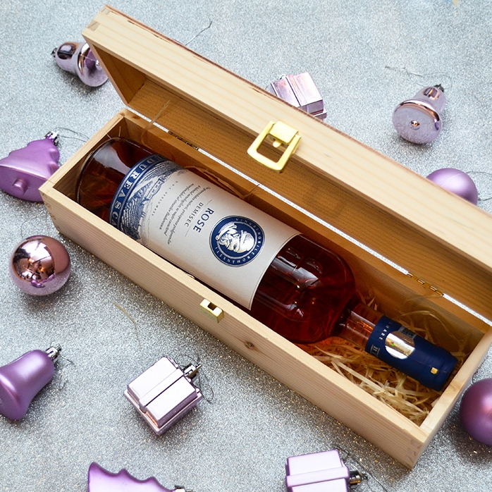 Coffret de vin personnalisé - Star Christmas Tree