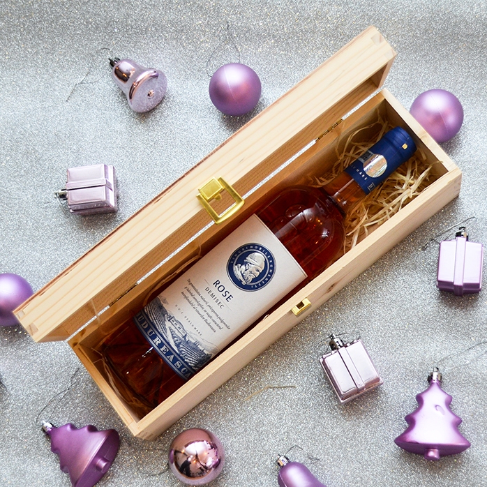 Coffret de vin personnalisé - Star Christmas Tree