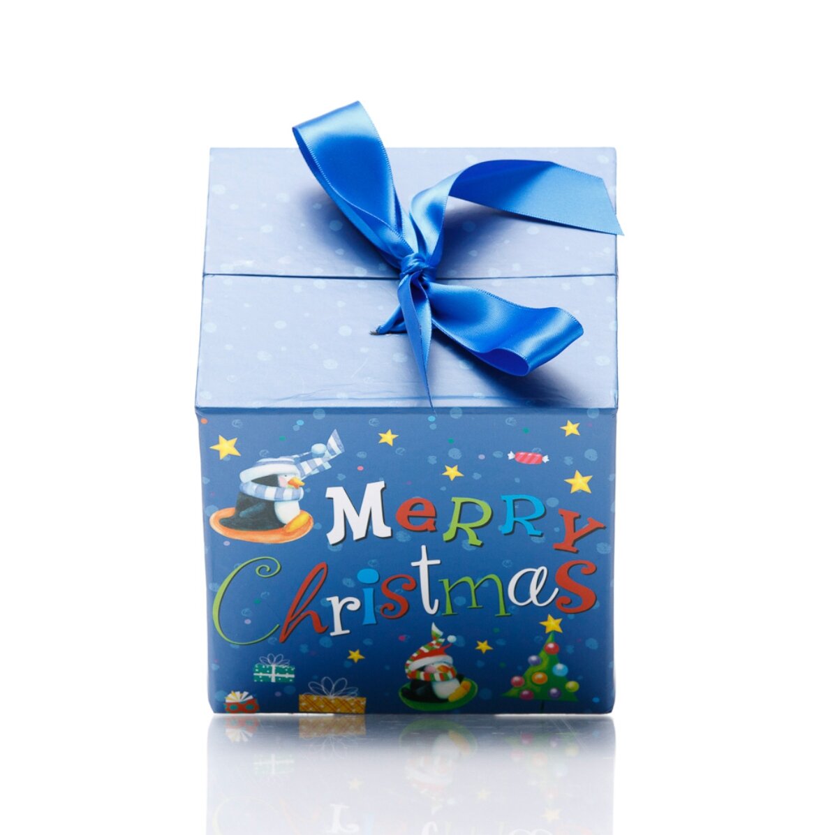Coffret cadeau de Noël - modèle « cadeaux colorés »