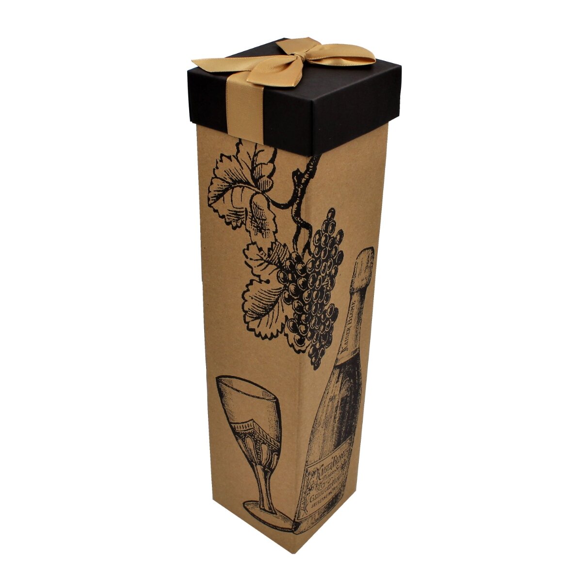 Boîte pliable pour boissons - modèle kraft