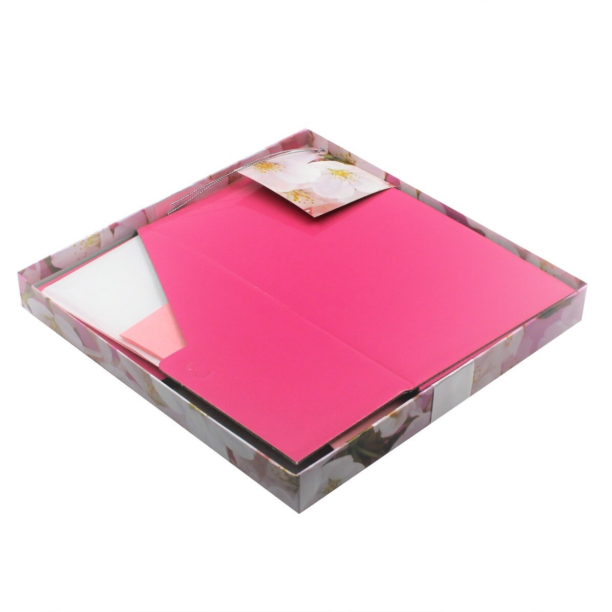 Kit coffret cadeau - motif fleurs de cerisier