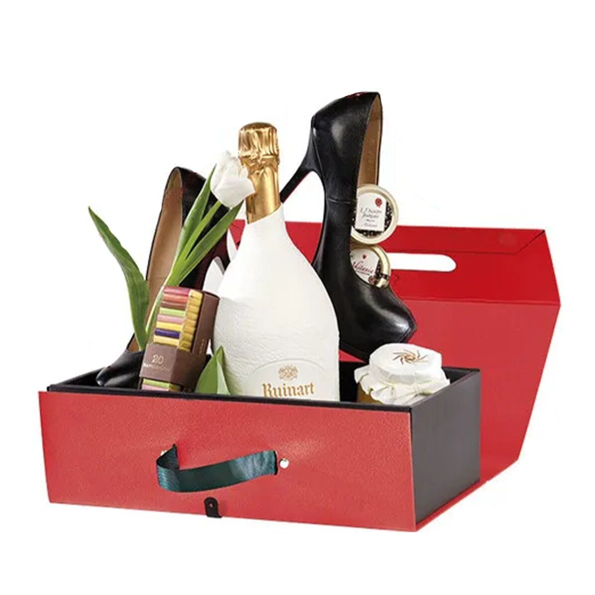 Coffret cadeau haut de gamme avec fermeture magnétique - rouge