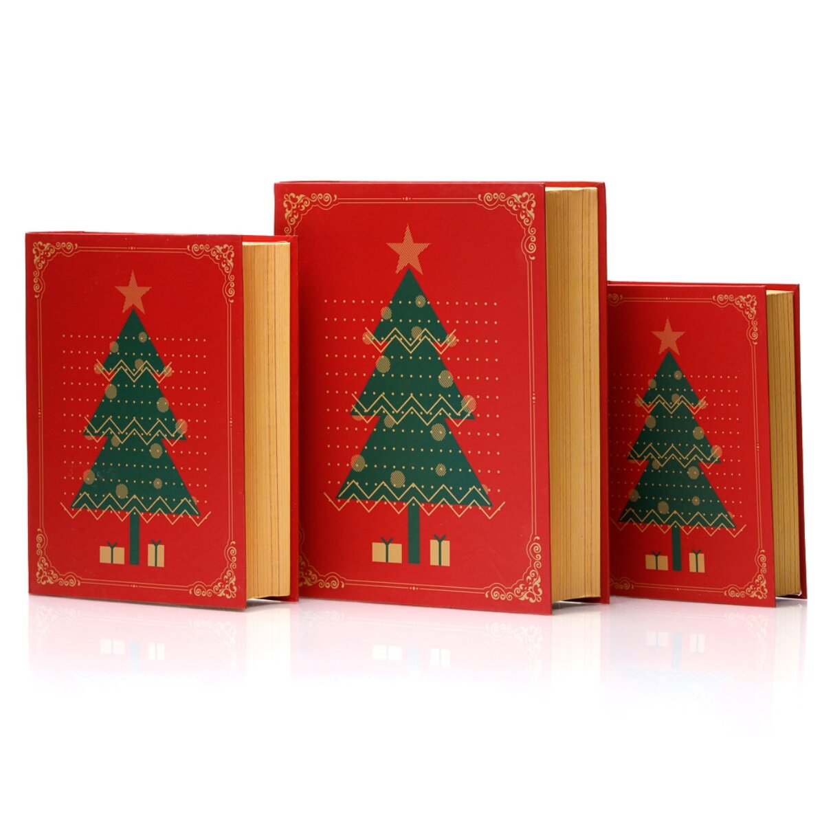 Coffret cadeau de Noël - modèle sapin