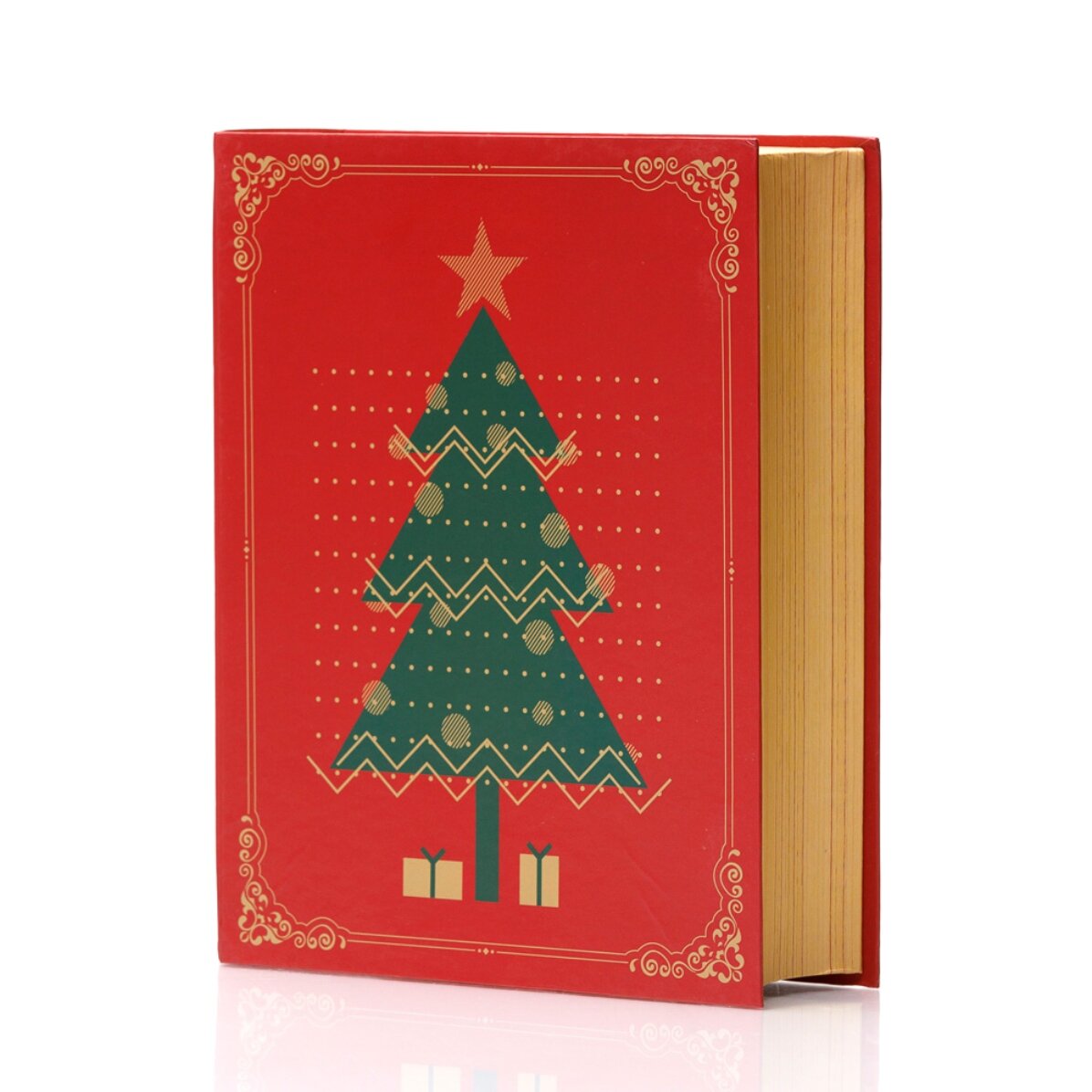 Coffret cadeau de Noël - modèle sapin