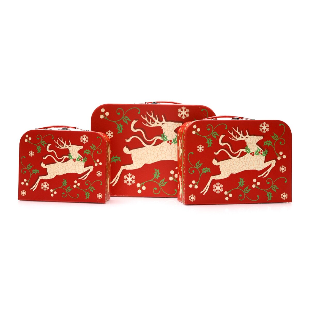 Coffret cadeau de Noël - motif rennes