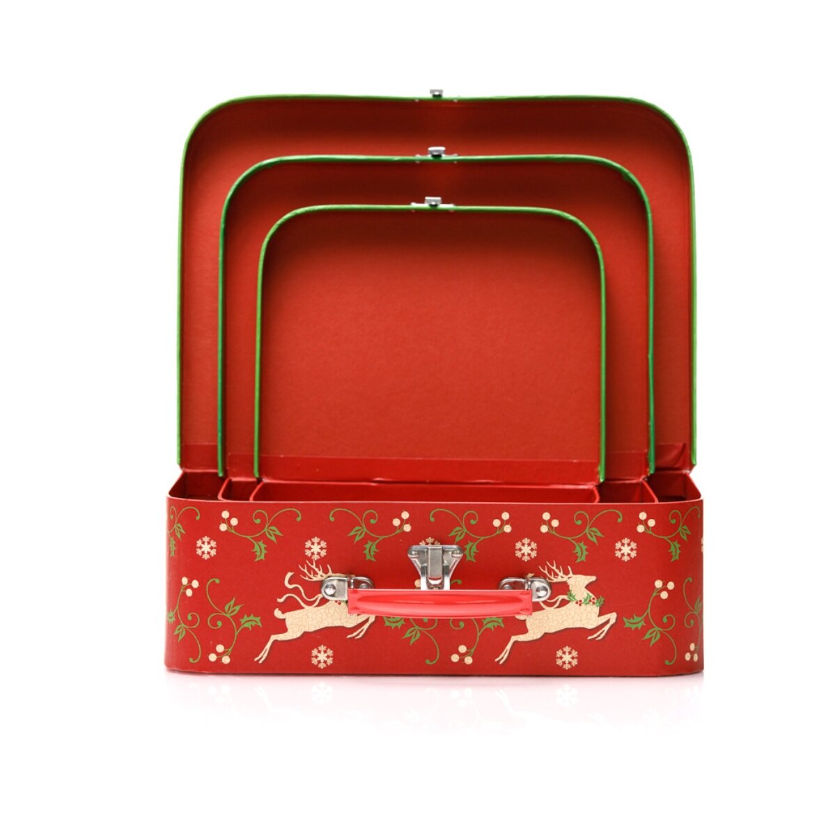 Coffret cadeau de Noël - motif rennes