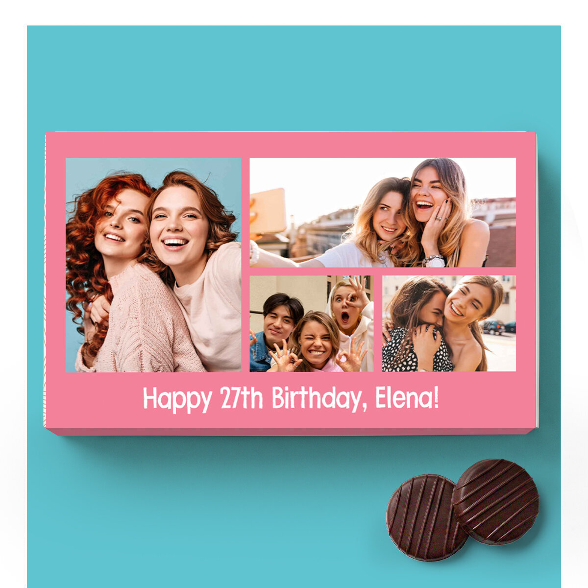 Boîtes de bonbons à la crème personnalisées